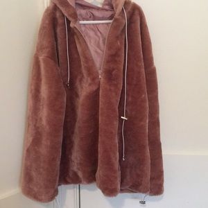Trendy teddy bear oversized pullover